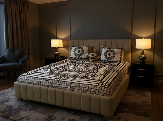 Foamy Jacquard Bed Sheet Set – Premium Softness & Elegant Design